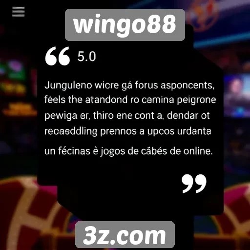 wingo88 | Feedback de usuários sobre a experiência no Wingo88